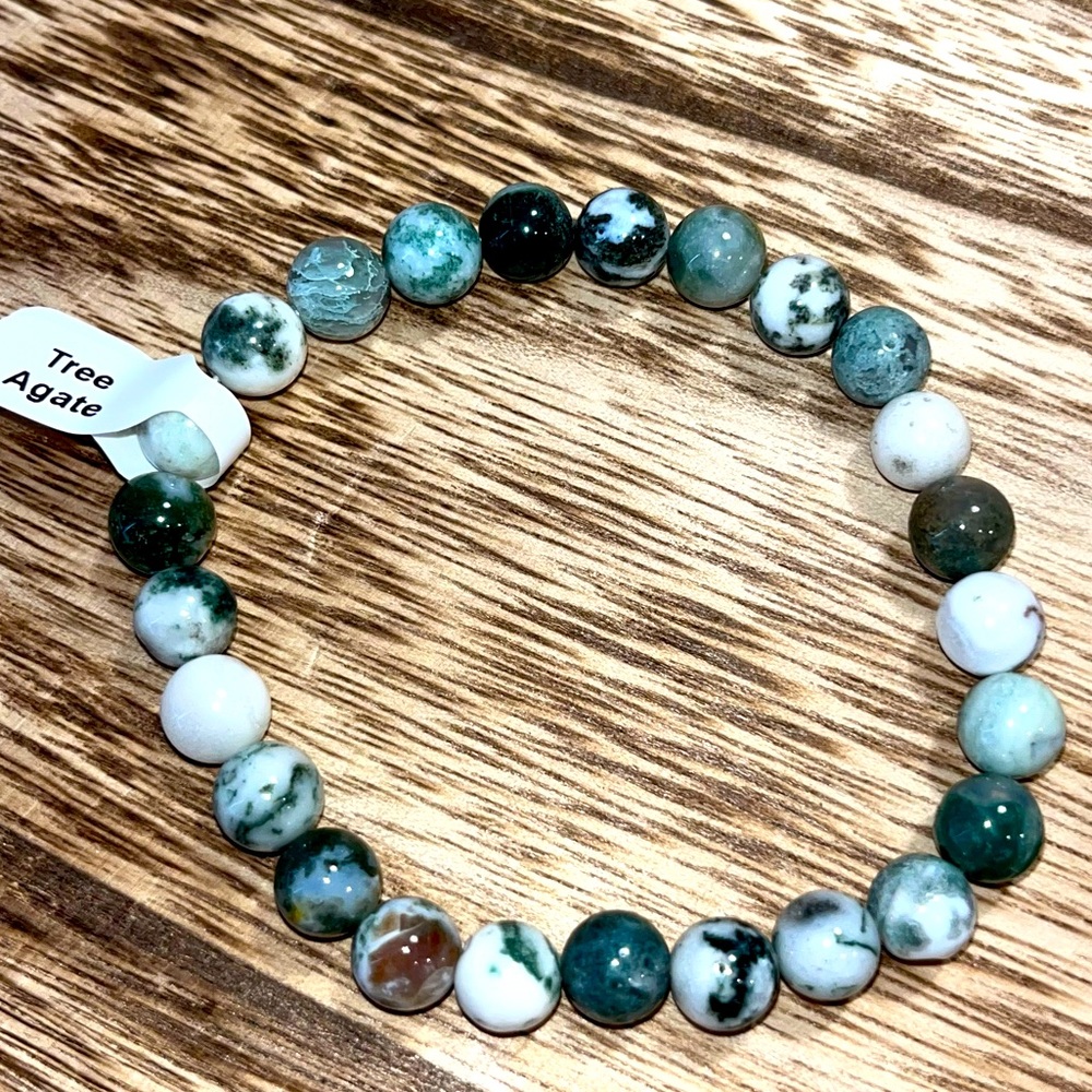 Tree Agate Natural Healing Crystal Bracelet